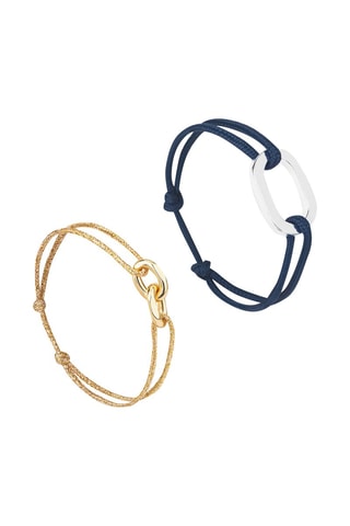 2 pulseras Darse x Sintra - Chapado en plata y chapado en oro amarillo