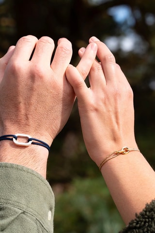 2 pulseras Darse x Sintra - Chapado en plata y chapado en oro amarillo