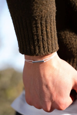 Bracelet Piste - Plaqué argent