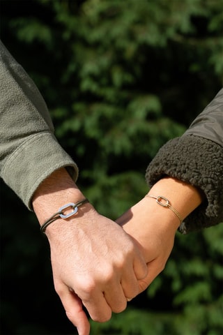 2 pulseras Tige x Filin - Chapado en plata y chapado en oro amarillo