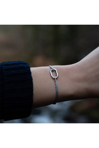 Bracelet Echine - Plaqué argent