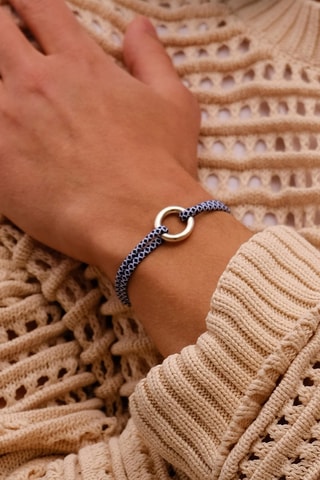 Pulseira Cycle - Banhado a prata
