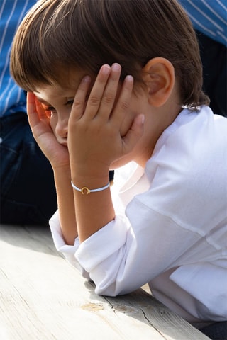 Bracelet U - Ciel et doré
