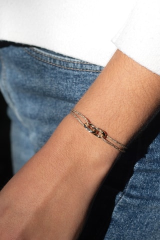 2 pulseras Antigua y Sintra - Chapado en plata