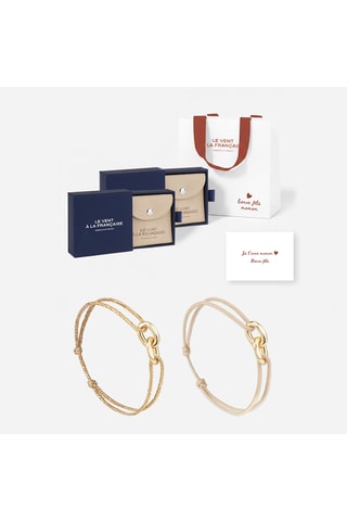 2 pulseras Havane y Sintra - Chapado en oro