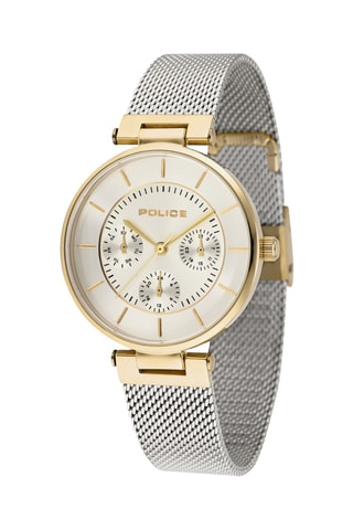 Stalen Quartz Horloge - Zilverkleurig en Goudkleurig