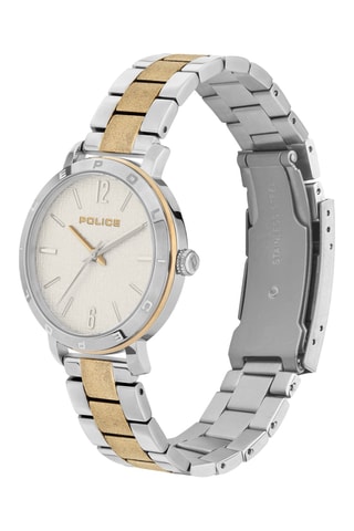 Stalen Quartz Horloge - Zilverkleurig en Goudkleurig
