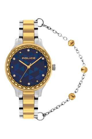 Stalen Quartz Horloge - Zilverkleurig en Goudkleurig