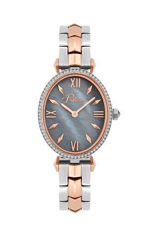 Stalen Quartz Horloge - Zilverkleurig en Roségoudkleurig