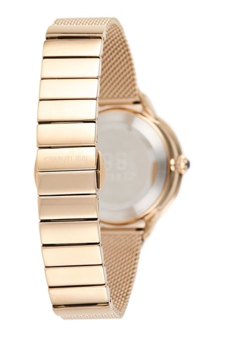 Stalen Quartz Horloge Rosara - Roségoudkleurig