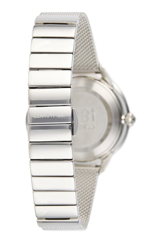 Stalen Quartz Horloge Rosara - Zilverkleurig