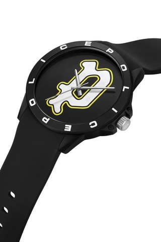 Silicone Quartz Horloge Sketch -  Zwart