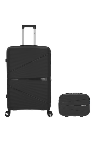 Maleta grande y vanity Vela (L/W)  -  75/35 cm - Plateado y gris