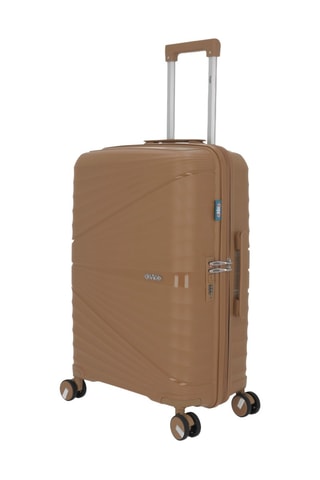 Maleta mediana y vanity Vela (M/W)  -  65/35 cm - Marrón