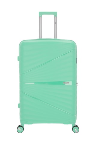 Maleta grande y vanity Vela (L/W)  -  75/35 cm - Verde y plateado