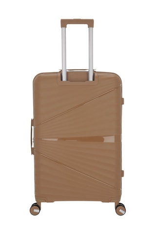 Juego de 3 maletas y vanity Vela-C (S/M/L/W)  -  55/65/75/35 cm - Marrón