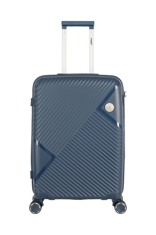 Maleta mediana Cassiopee (M)  -  63 cm - Azul, negro y plateado