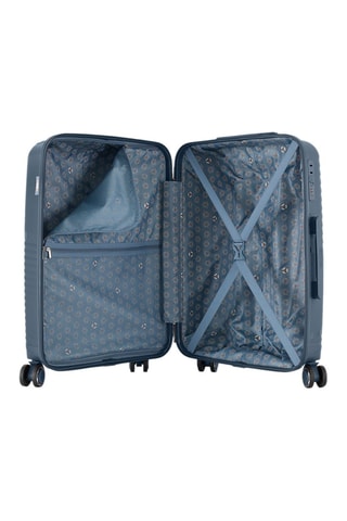 Maleta mediana Cassiopee (M)  -  63 cm - Azul, negro y plateado