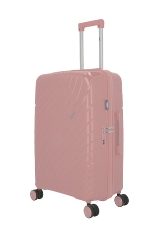 Maleta de cabina y maleta mediana Lyra (S/M)  -  55/65 cm - Rosa y plateado