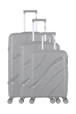 Juego de 3 maletas Persée (S/M/L)  -  56/65/75 cm - Gris