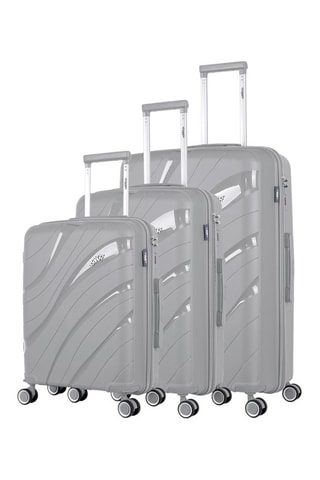 Juego de 3 maletas Persée (S/M/L)  -  56/65/75 cm - Gris