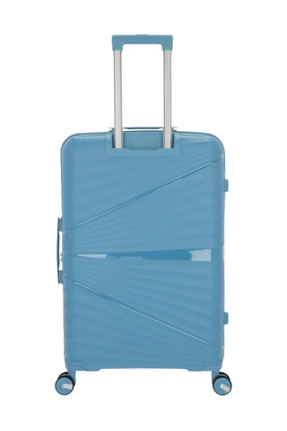 Juego de 3 maletas y vanity Vela-C (S/M/L/W)  -  55/65/75/35 cm - Azul