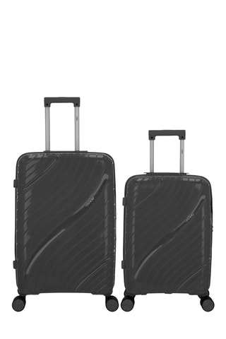 Maleta de cabina y maleta mediana Lyra (S/M)  -  55/65 cm - Plateado y gris