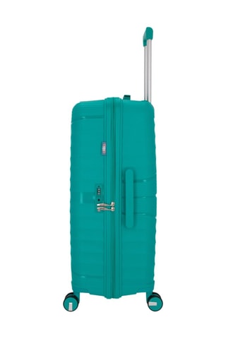Maleta grande y vanity Vela (L/W)  -  75/35 cm - Verde y plateado
