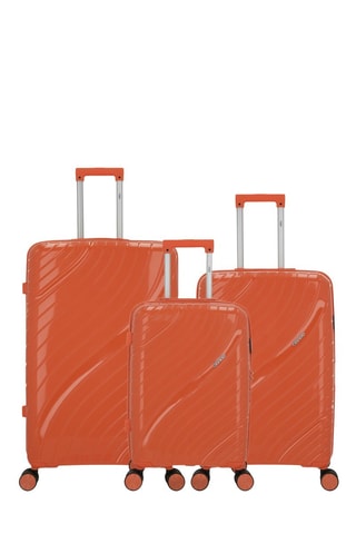 Juego de 3 maletas Lyra (S/M/L)  -  55/65/75 cm - Naranja