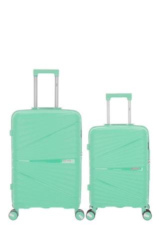 Valise cabine et valise semaine Vela (S/M)  -  55/65 cm - Vert