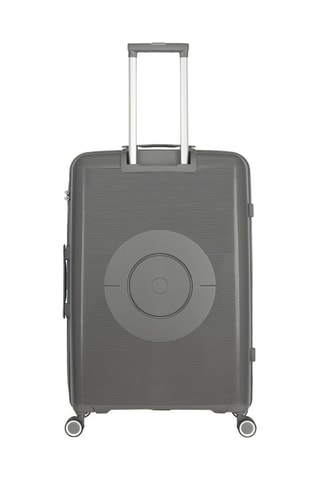 Maleta grande Orion (L) -  75 cm - Blanco y gris