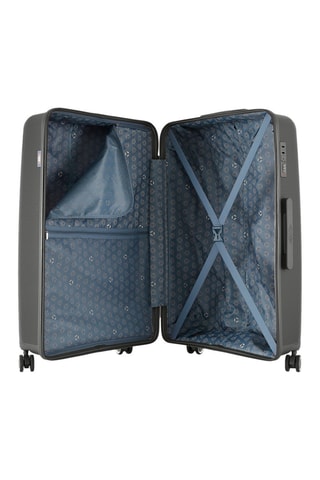 Maleta grande Orion (L) -  75 cm - Blanco y gris
