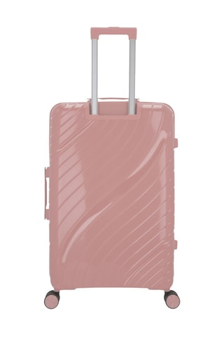 Maleta grande Lyra (L)  -  75 cm - Rosa y plateado
