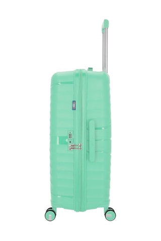 Juego de 2 maletas y vanity Vela (M/L/W)  -  65/75/35 cm - Negro, verde y plateado