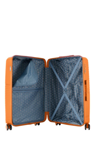 Maleta grande Cassiopee (L)  -  73 cm - Blanco y azul