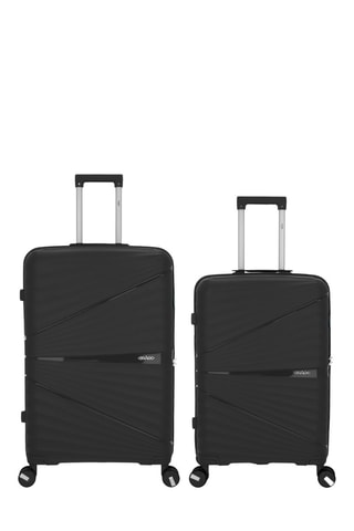 Valise semaine et valise grand volume Vela (M/L)  -  65/75 cm - Argenté et gris