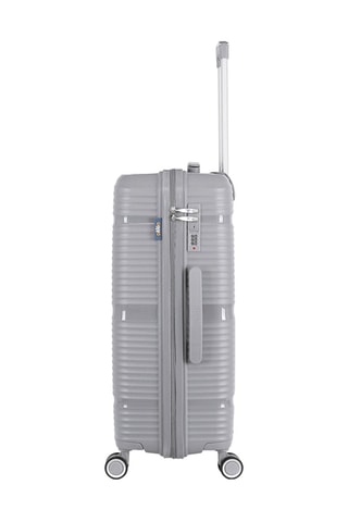 Mala de cabine e mala de grande volume Centaure (S/L) - Cinzento - 55/75 cm - Prateado e cinzento