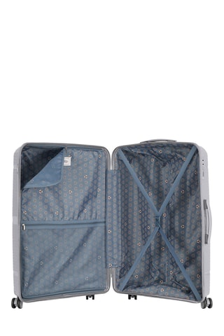 Mala de cabine e mala de grande volume Centaure (S/L) - Cinzento - 55/75 cm - Prateado e cinzento