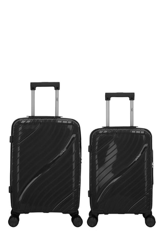 Maleta de cabina low cost y maleta de cabina Lyra (XS/S)  -  51/55 cm - Negro