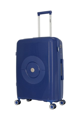 Maleta mediana Orion (M) -  65 cm - Blanco, azul y plateado