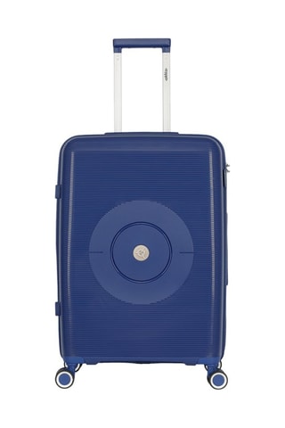 Maleta mediana Orion (M) -  65 cm - Blanco, azul y plateado