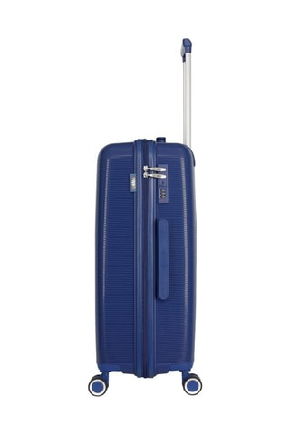Maleta mediana Orion (M) -  65 cm - Blanco, azul y plateado
