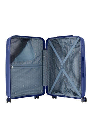 Maleta mediana Orion (M) -  65 cm - Blanco, azul y plateado