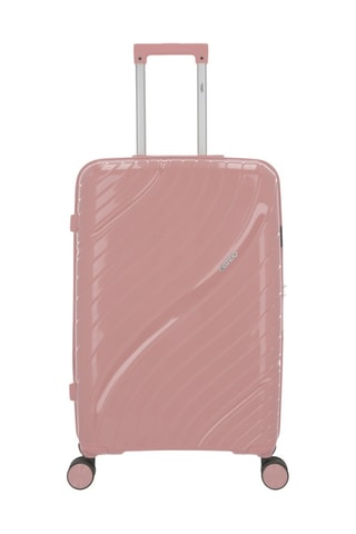 Juego de 3 maletas Lyra (XS/S/M)  -  51/55/65 cm - Negro, rosa y plateado
