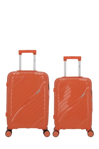 Maleta de cabina low cost y maleta de cabina Lyra (XS/S)  -  51/55 cm - Naranja