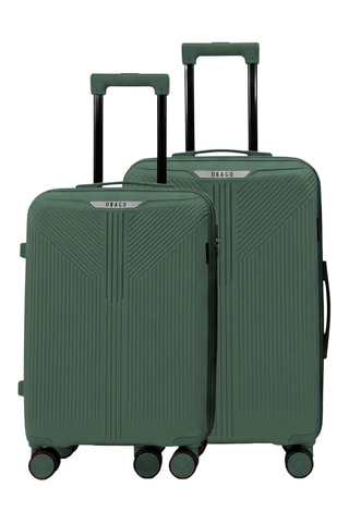 Set de 2 valises (S/M) Eridan - 55/65 cm - Vert