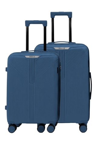 Set de 2 valises (S/M) Eridan - 55/65 cm - Bleu marine