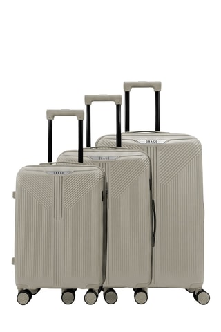 Juego de 3 maletas (S/M/L) Eridan - 55/65/75 cm - Gris claro