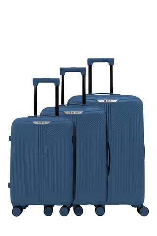 Juego de 3 maletas (S/M/L) Eridan - 55/65/75 cm - Azul marino