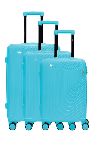 Juego de 3 maletas (S/M/L) Hydra - 55/65/75 cm - Azul